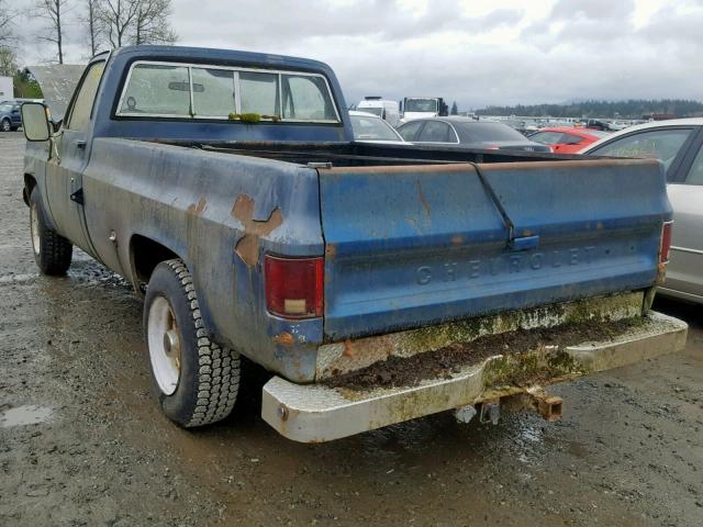 CCL247Z106237 - 1977 CHEVROLET PICK UP BLUE photo 3