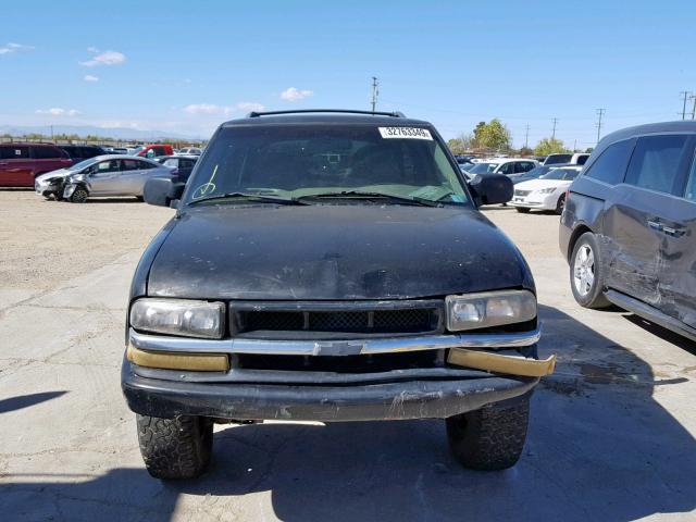 1GNCS18X53K113859 - 2003 CHEVROLET BLAZER BLACK photo 9