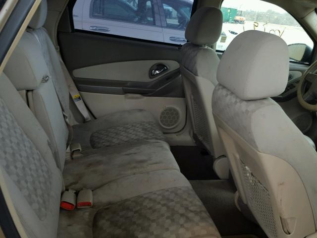 1G1ZT62815F123727 - 2005 CHEVROLET MALIBU MAX ოქროსფერი ფოტო 6