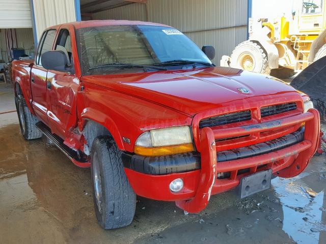 1B7GG2AN0YS710791 - 2000 DODGE DAKOTA QUA RED photo 1