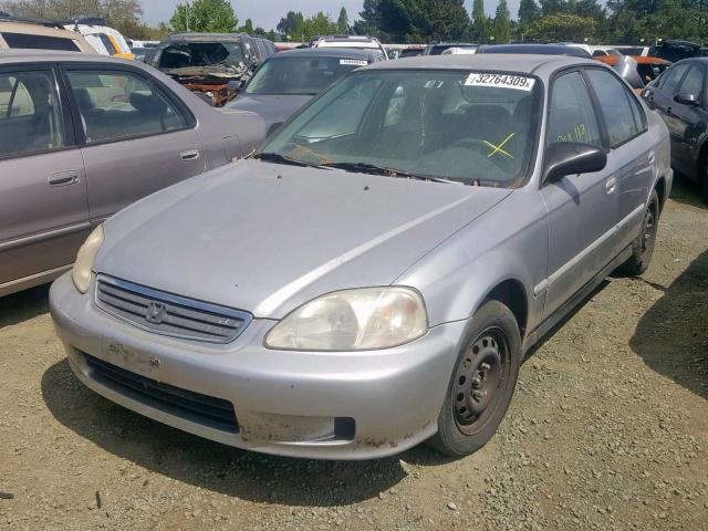 2HGEJ6619YH585627 - 2000 HONDA CIVIC BASE GRAY photo 2