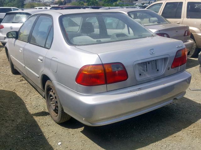 2HGEJ6619YH585627 - 2000 HONDA CIVIC BASE GRAY photo 3