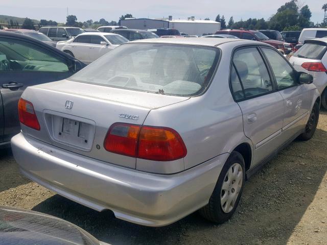 2HGEJ6619YH585627 - 2000 HONDA CIVIC BASE GRAY photo 4