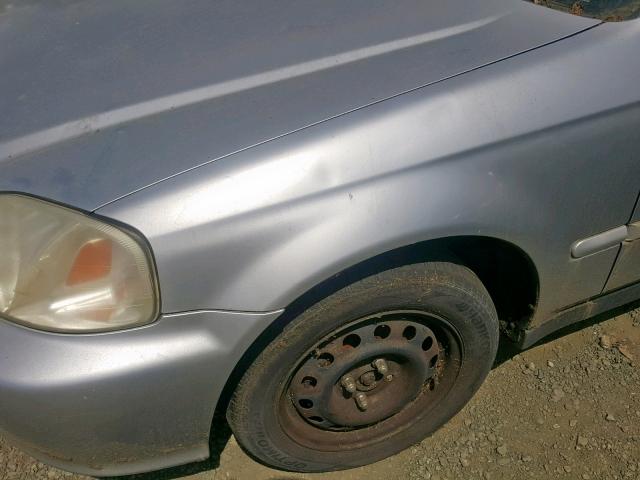 2HGEJ6619YH585627 - 2000 HONDA CIVIC BASE GRAY photo 9