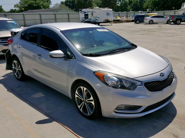 KNAFX4A89G5528843 - 2016 KIA FORTE EX SILVER photo 1