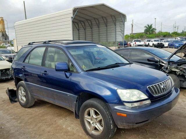 JTJGF10U330153219 - 2003 LEXUS RX 300 BLUE photo 1