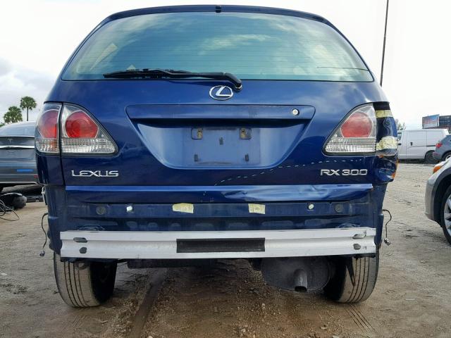 JTJGF10U330153219 - 2003 LEXUS RX 300 BLUE photo 9