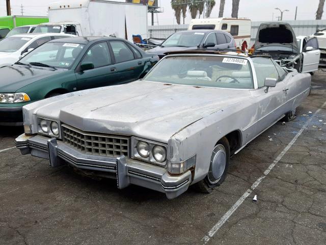 00006L67S3Q408147 - 1973 CADILLAC ELDORADO SILVER photo 2