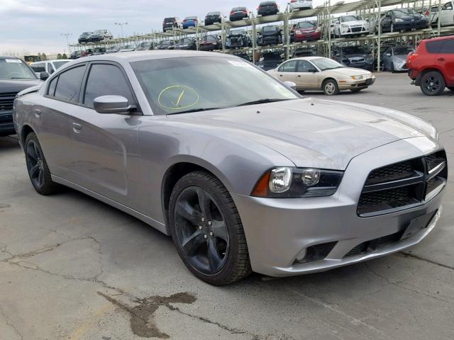 2C3CDXHG9EH138221 - 2014 DODGE CHARGER SX GRAY photo 1