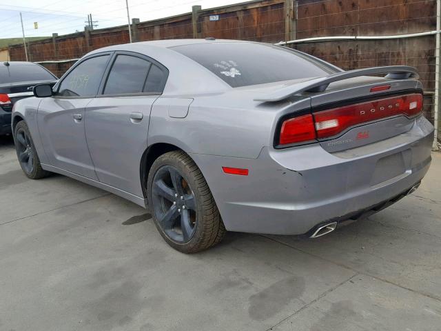 2C3CDXHG9EH138221 - 2014 DODGE CHARGER SX GRAY photo 3