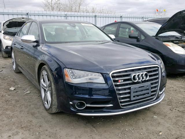 WAUD2AFD6DN023073 - 2013 AUDI S8 QUATTRO BLUE photo 1