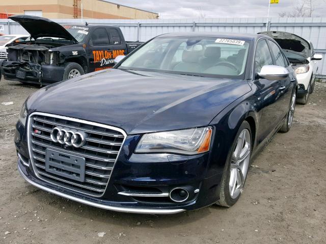 WAUD2AFD6DN023073 - 2013 AUDI S8 QUATTRO BLUE photo 2