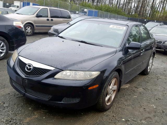 1YVFP80D635M02808 - 2003 MAZDA 6 S BLACK photo 2