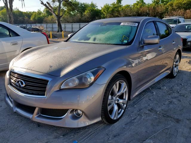 JN1BY1AP8DM514036 - 2013 INFINITI M37 GRAY photo 2