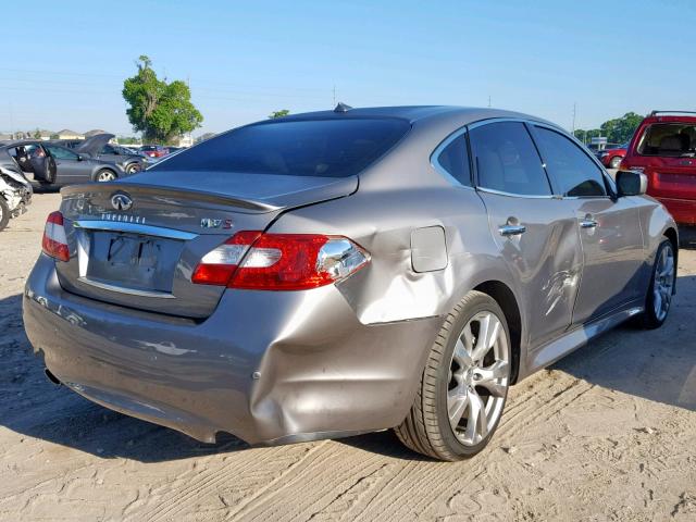 JN1BY1AP8DM514036 - 2013 INFINITI M37 GRAY photo 4