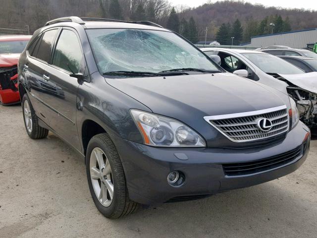 JTJHW31U182064999 - 2008 LEXUS RX 400H GRAY photo 1