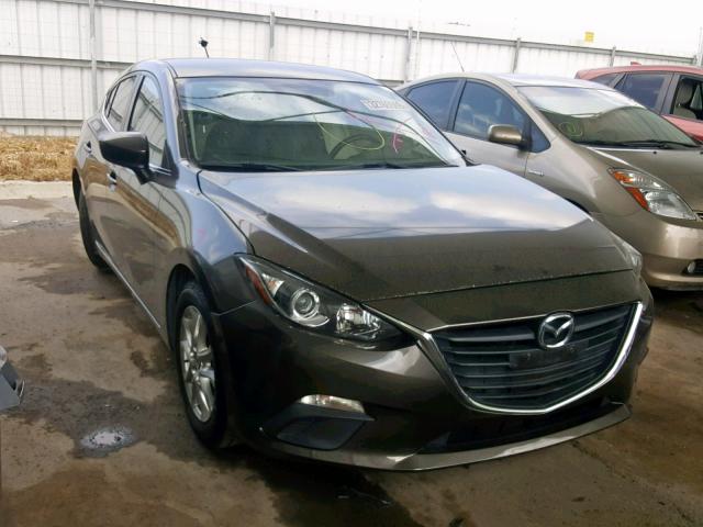 JM1BM1L75E1173316 - 2014 MAZDA 3 TOURING GRAY photo 1