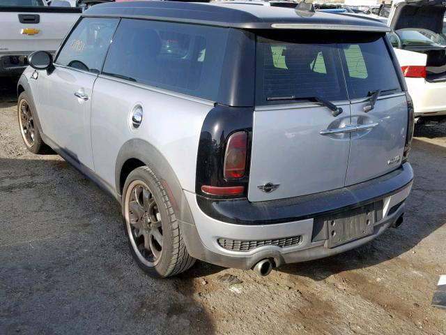 WMWMM3C58ATZ33317 - 2010 MINI COOPER S C SILVER photo 3