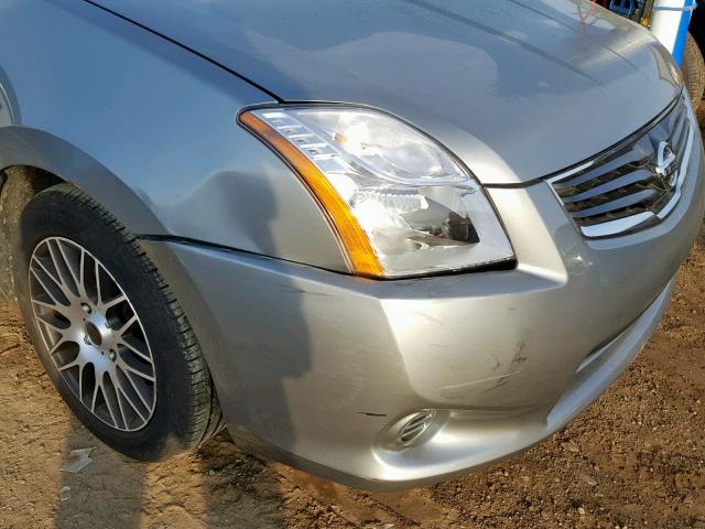 3N1AB6AP1BL662935 - 2011 NISSAN SENTRA 2.0 GRAY photo 9