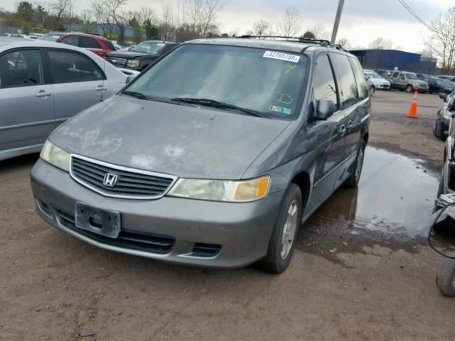 2HKRL18681H566389 - 2001 HONDA ODYSSEY EX GRAY photo 2