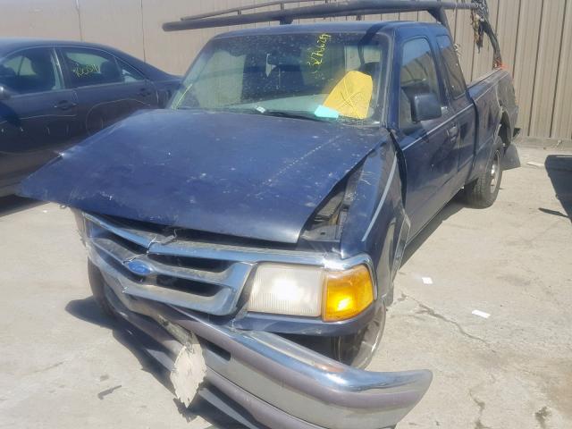 1FTCR14UXTPB50859 - 1996 FORD RANGER SUP BLUE photo 2