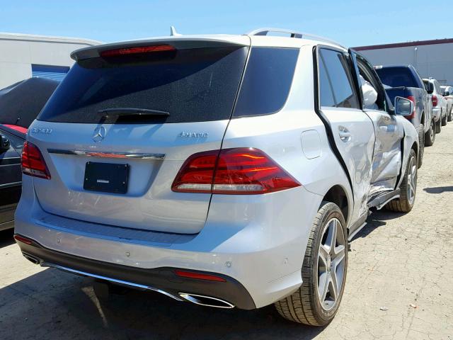 4JGDA5GB6GA671479 - 2016 MERCEDES-BENZ GLE 400 4M SILVER photo 4