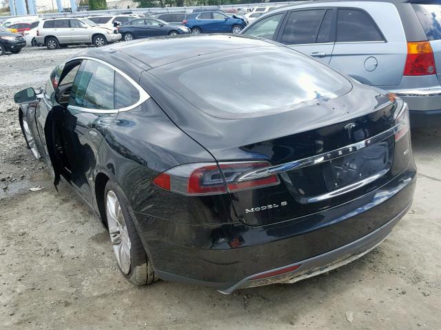 5YJSA1H22FF082406 - 2015 TESLA MODEL S 85 BLACK photo 3