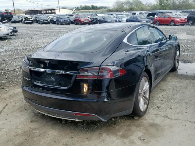 5YJSA1H22FF082406 - 2015 TESLA MODEL S 85 BLACK photo 4