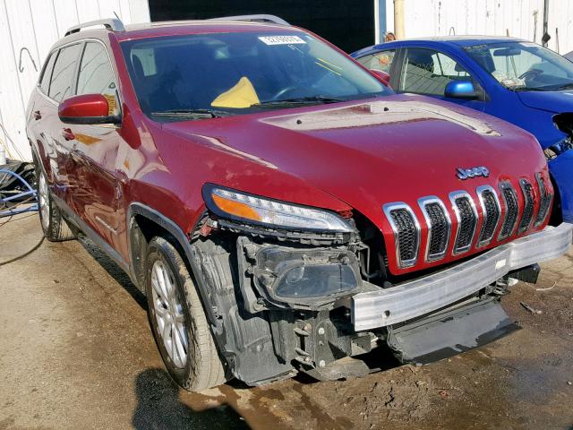 1C4PJLCB8EW171920 - 2014 JEEP CHEROKEE L RED photo 1