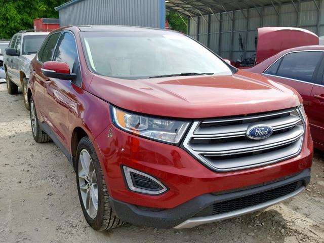 2FMPK3K95JBB09300 - 2018 FORD EDGE TITAN RED photo 1