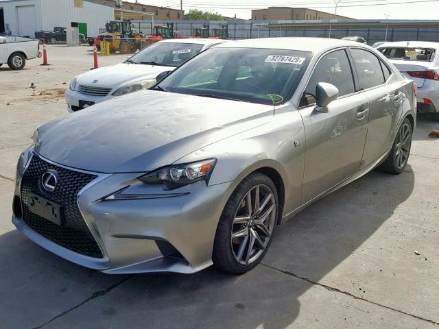 JTHBF1D22F5072773 - 2015 LEXUS IS 250 GRAY photo 2