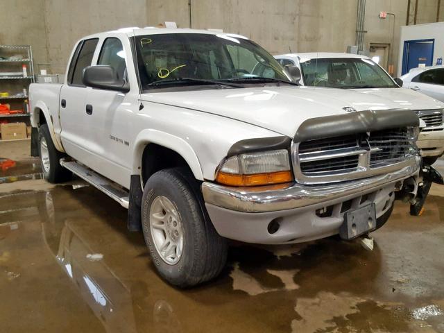 1B7HG2AN91S309220 - 2001 DODGE DAKOTA QUA WHITE photo 1