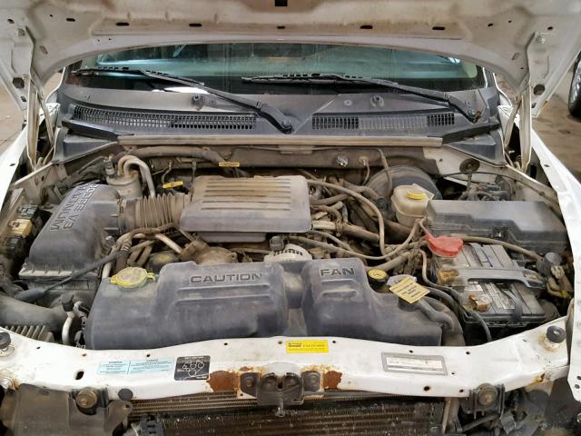 1B7HG2AN91S309220 - 2001 DODGE DAKOTA QUA WHITE photo 7