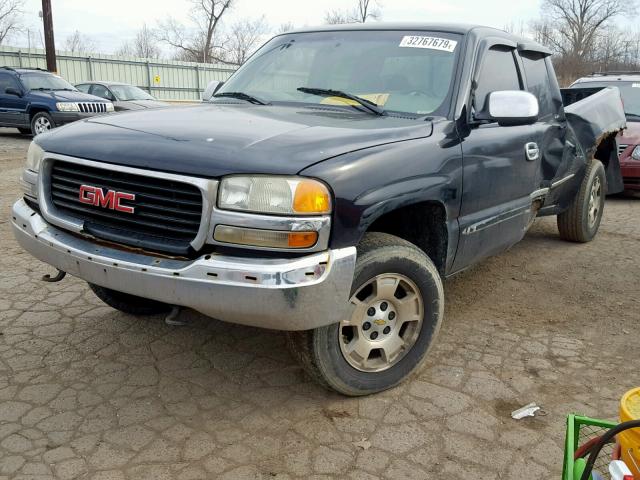 1GTEK19T2XE523262 - 1999 GMC NEW SIERRA BLACK photo 2