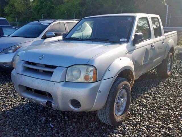 1N6ED27T34C460843 - 2004 NISSAN FRONTIER C SILVER photo 2