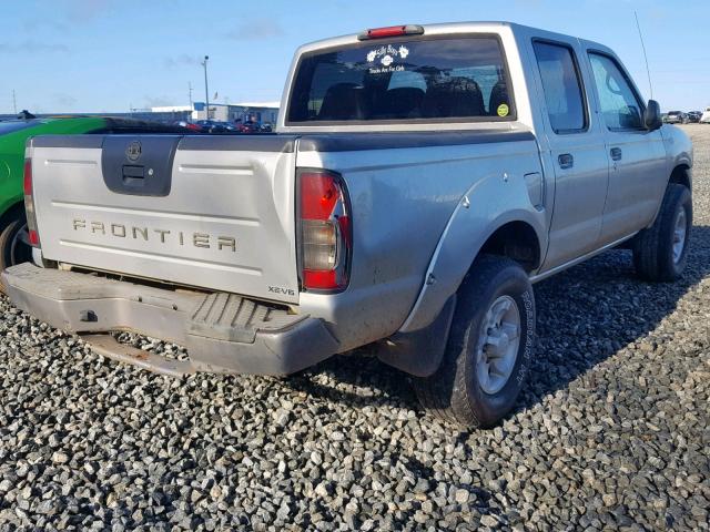 1N6ED27T34C460843 - 2004 NISSAN FRONTIER C SILVER photo 4