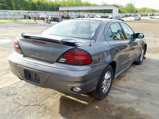 1G2NF52E54M601434 - 2004 PONTIAC GRAND AM S GRAY photo 4