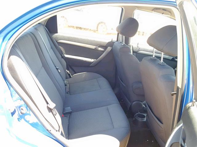 KL1TD56618B044056 - 2008 CHEVROLET AVEO BASE Mavi foto 6