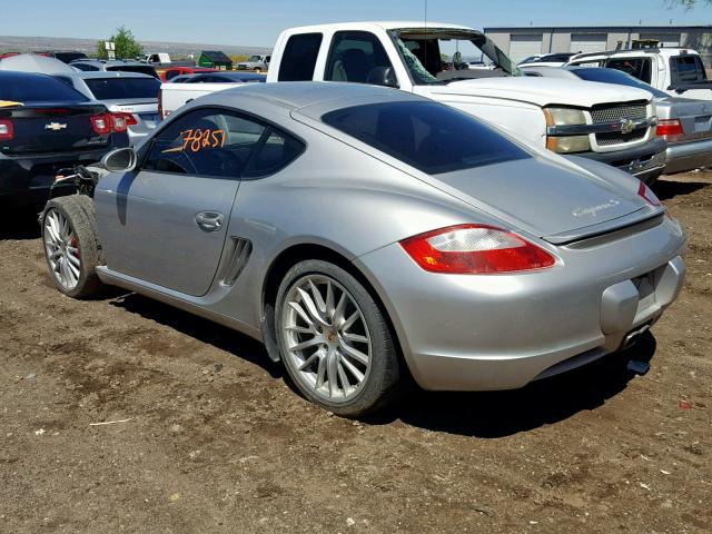 WP0AB29808U780590 - 2008 PORSCHE CAYMAN S SILVER photo 3