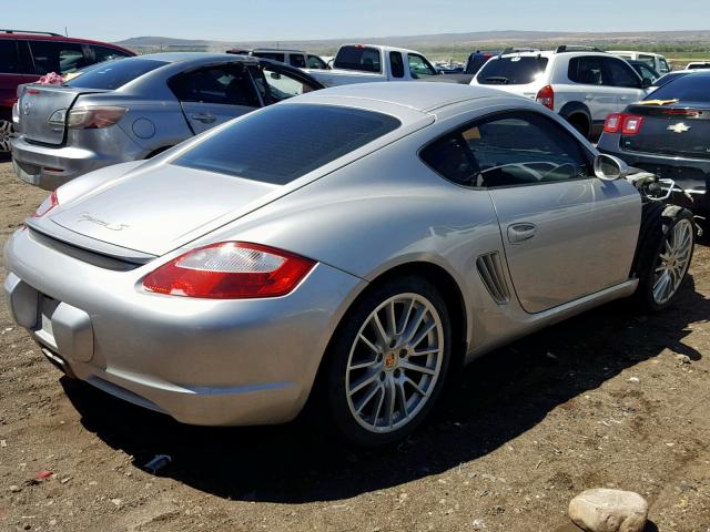 WP0AB29808U780590 - 2008 PORSCHE CAYMAN S SILVER photo 4