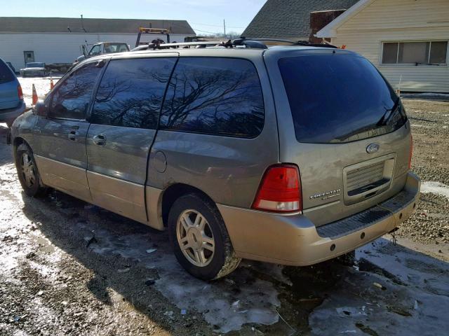 2FMZA58244BB11304 - 2004 FORD FREESTAR L GRAY photo 3