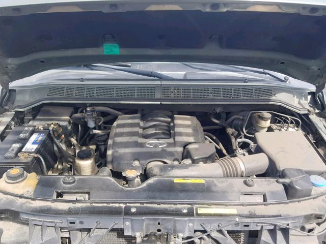 5N3AA08C94N803689 - 2004 INFINITI QX56 GREEN photo 7