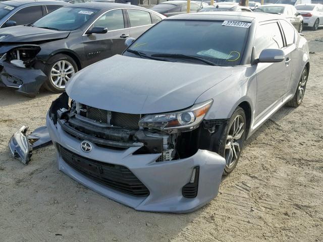 JTKJF5C70E3080603 - 2014 TOYOTA SCION TC GRAY photo 2