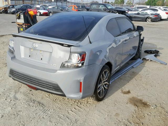 JTKJF5C70E3080603 - 2014 TOYOTA SCION TC GRAY photo 4