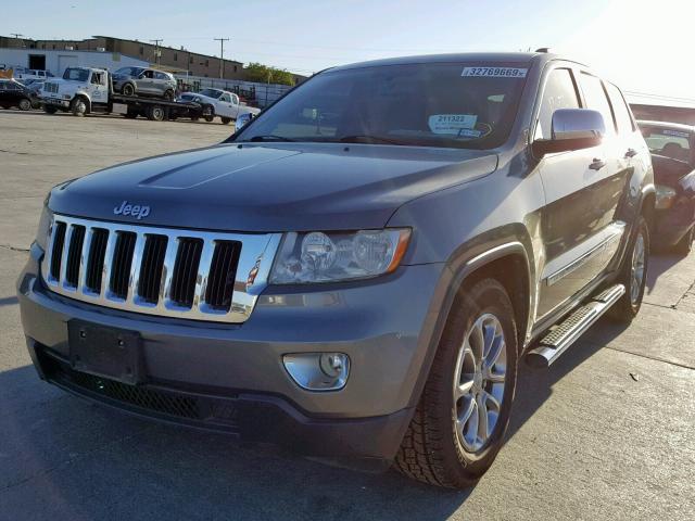 1C4RJEAG5CC307213 - 2012 JEEP GRAND CHER GRAY photo 2