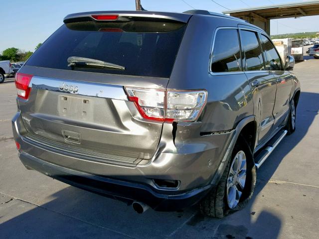 1C4RJEAG5CC307213 - 2012 JEEP GRAND CHER GRAY photo 4