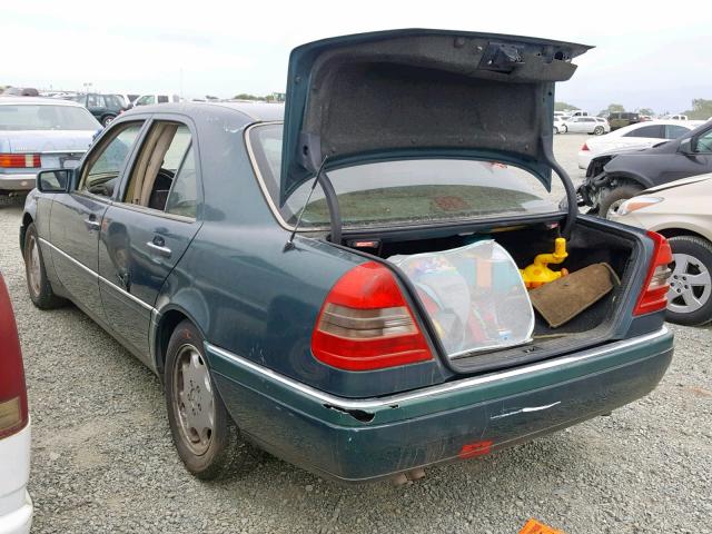 WDBHA28E6VF603372 - 1997 MERCEDES-BENZ C 280 GREEN photo 3