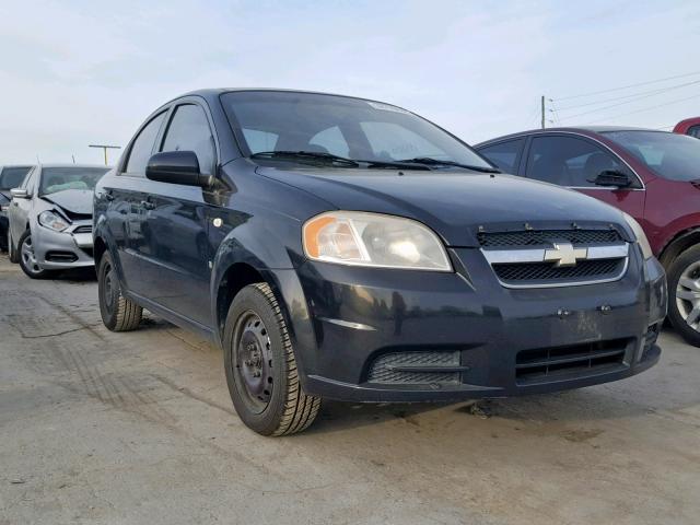 KL1TD56668B107121 - 2008 CHEVROLET AVEO BASE Қара фото 1