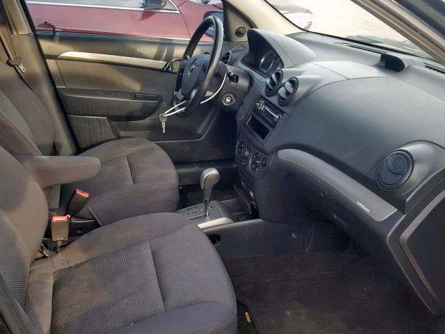 KL1TD56668B107121 - 2008 CHEVROLET AVEO BASE Қара фото 5