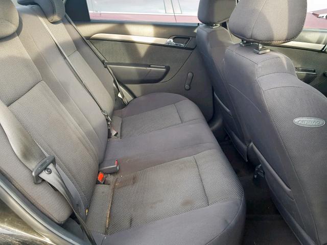 KL1TD56668B107121 - 2008 CHEVROLET AVEO BASE Қара фото 6